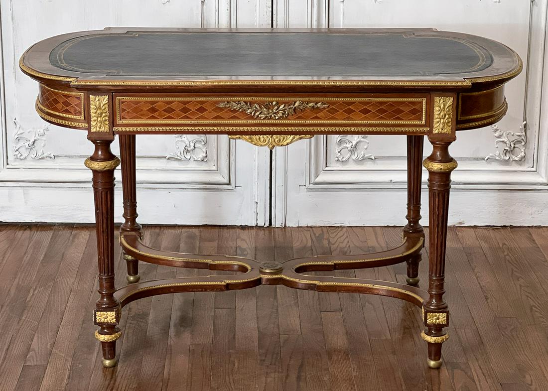 Napoleon III Gilt Bronze Mounted Library Table (1 of 13)