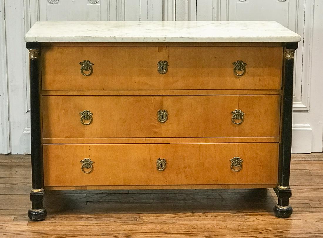 Biedermeier Maple And Ebonized Commode (1 of 7)