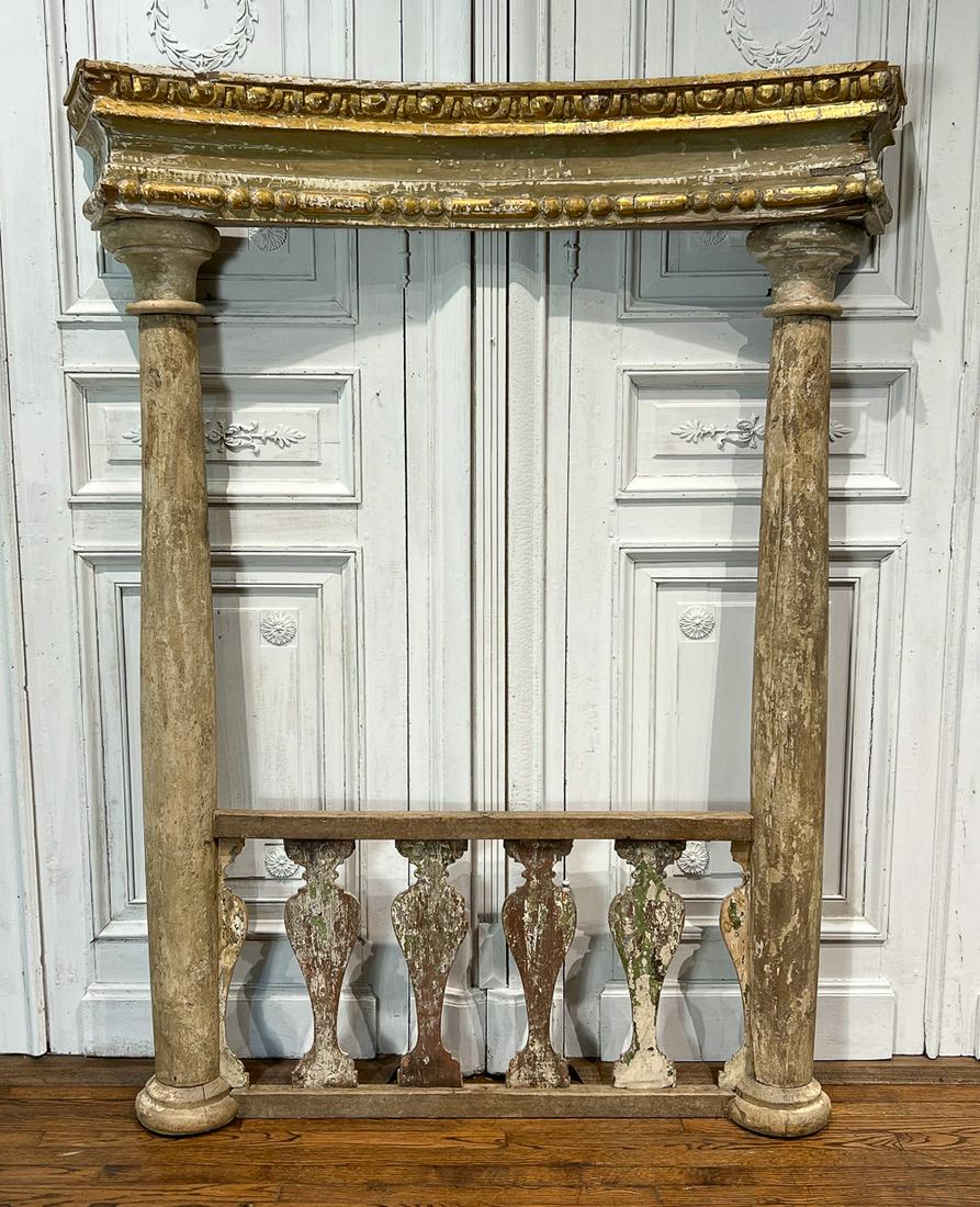 Gilt And Painted Wood Architectural Balustrade (1 of 15)