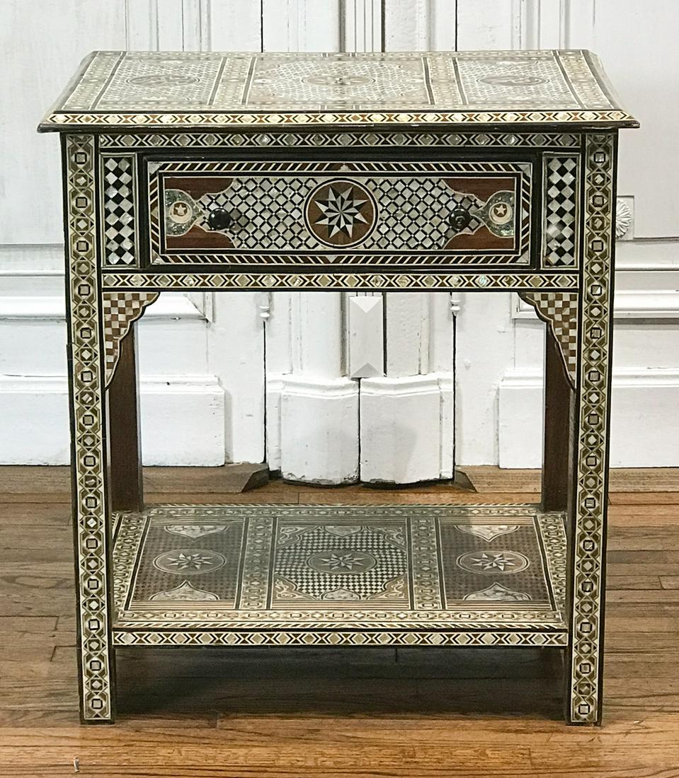 Moorish Inlaid Side Table (1 of 9)