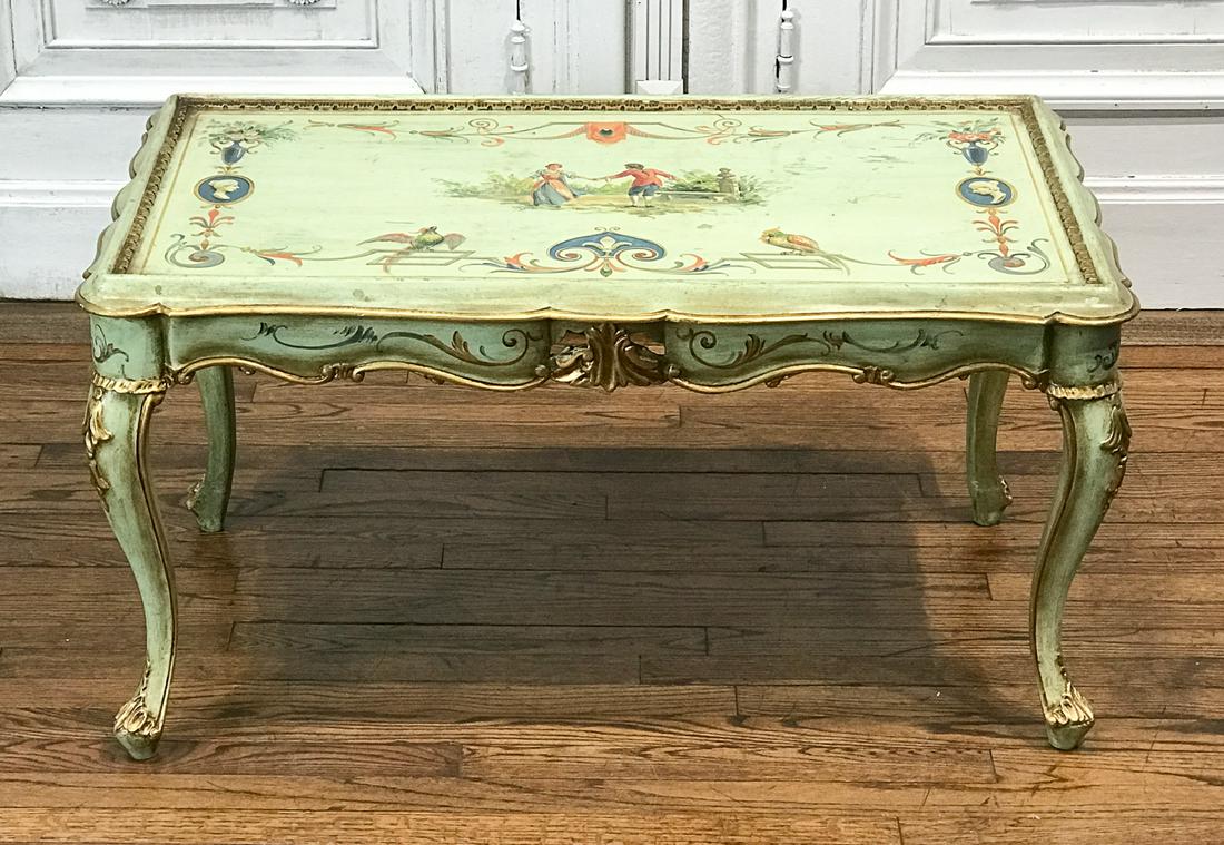 Italian Carved And Painted Cocktail Table (1 of 6)