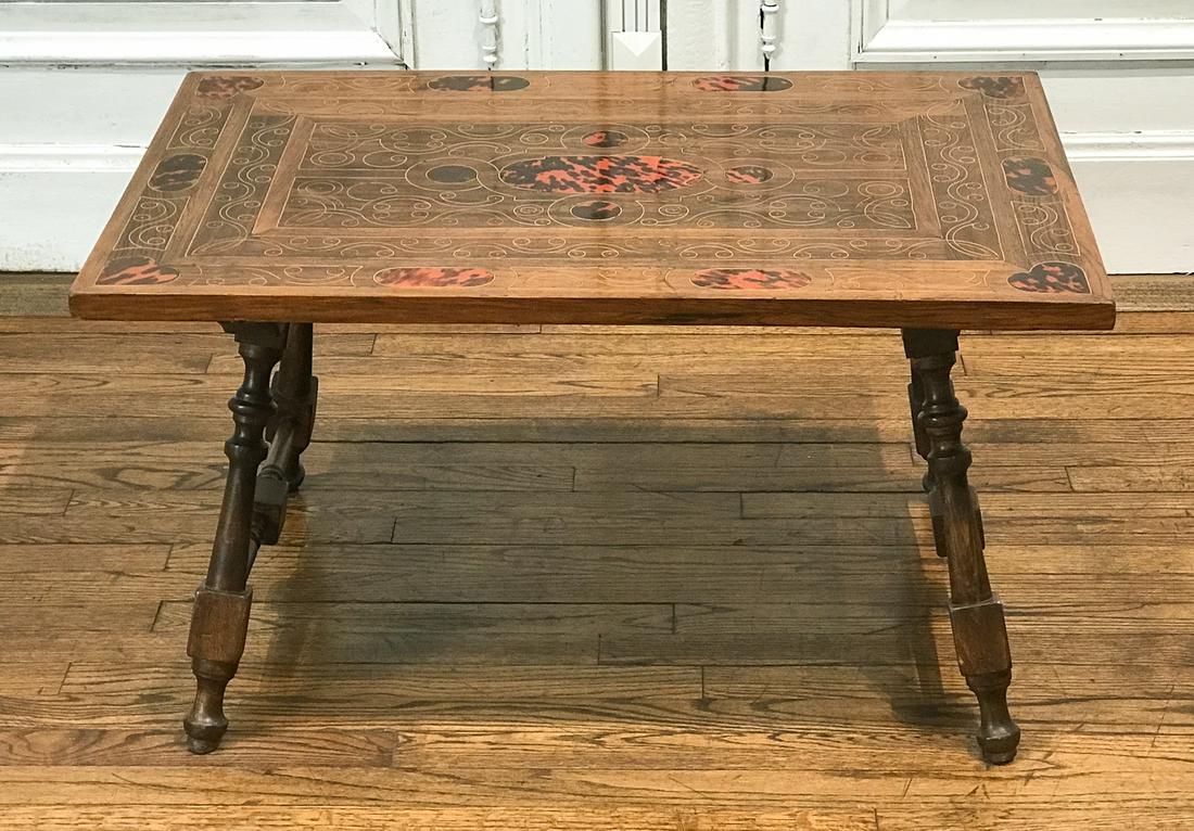 Continental Inlaid Rosewood Side Table (1 of 6)
