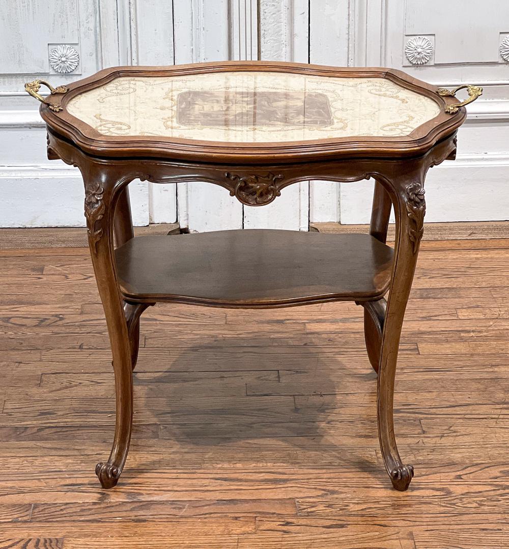 Louis XV Style Walnut Tea Table (1 of 9)