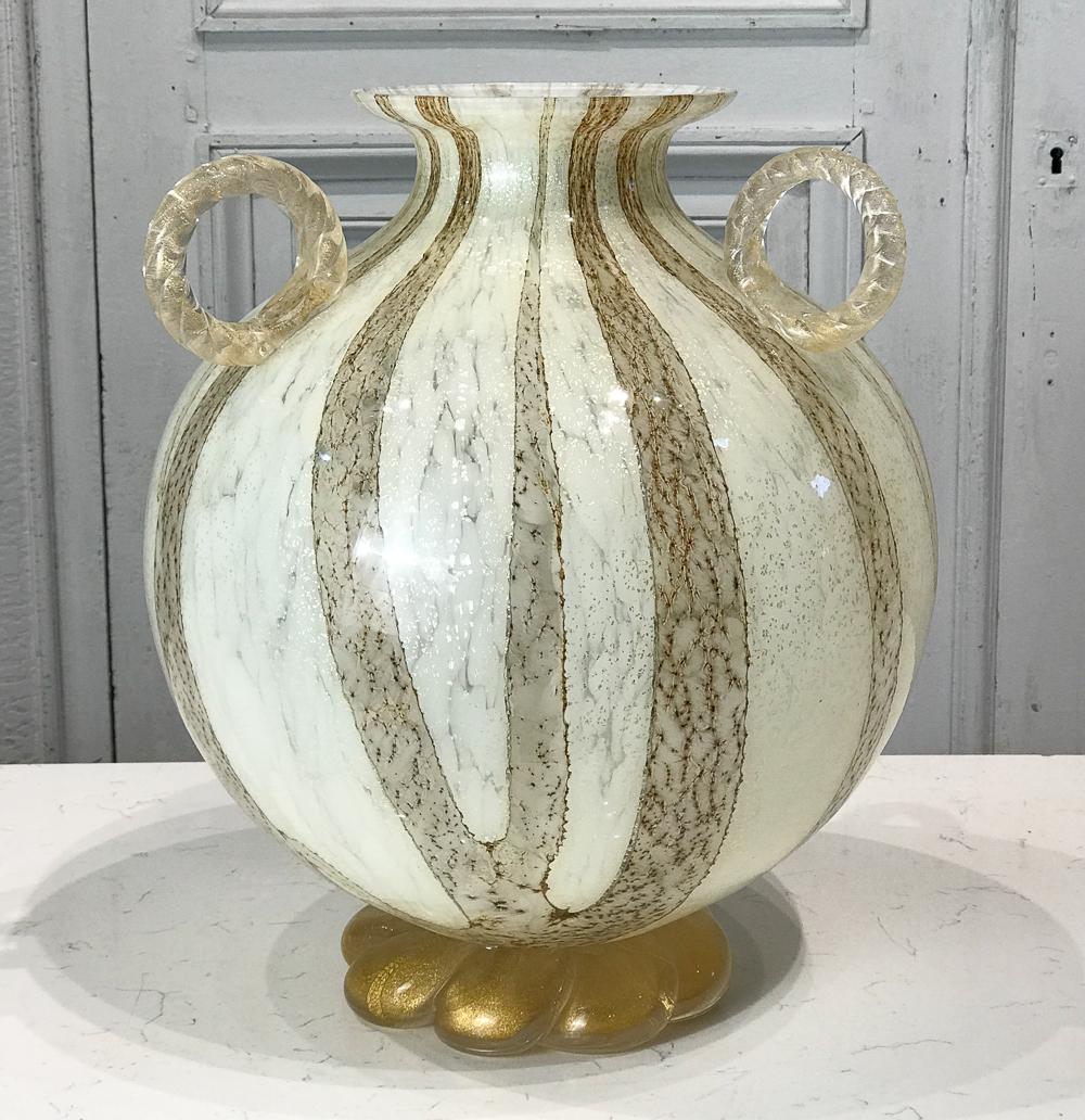 Large Venetian Murano Glass Vase (1 of 9)