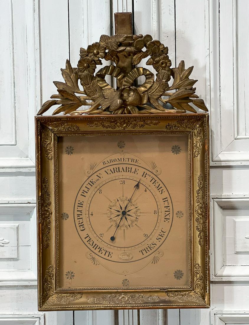 Late Empire Giltwood Barometer (1 of 9)