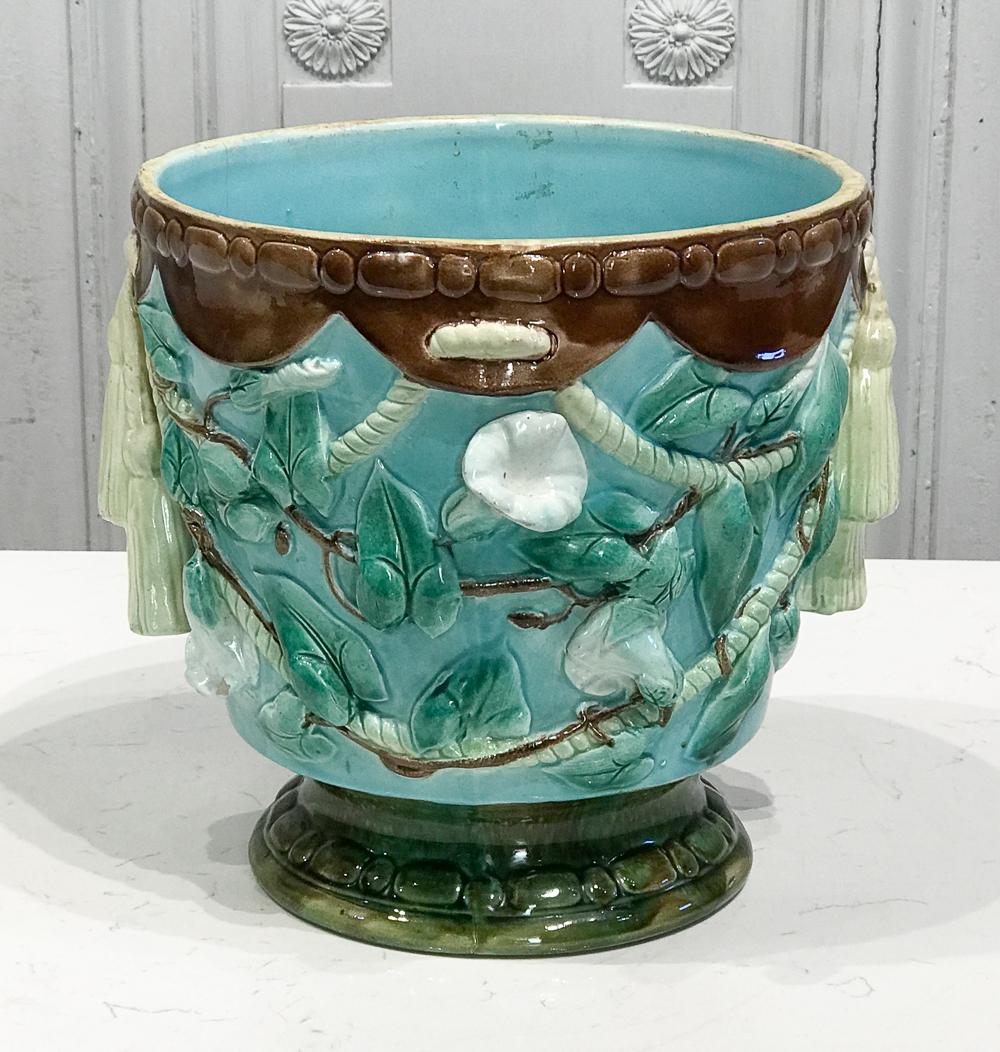 Antique Majolica Jardiniere Planter (1 of 8)