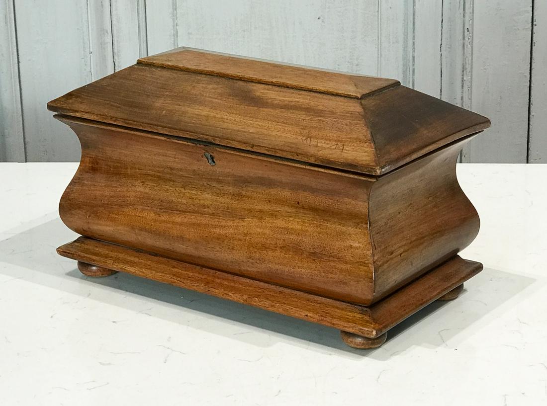 William Iv Mahogany Tea Caddy (1 of 5)