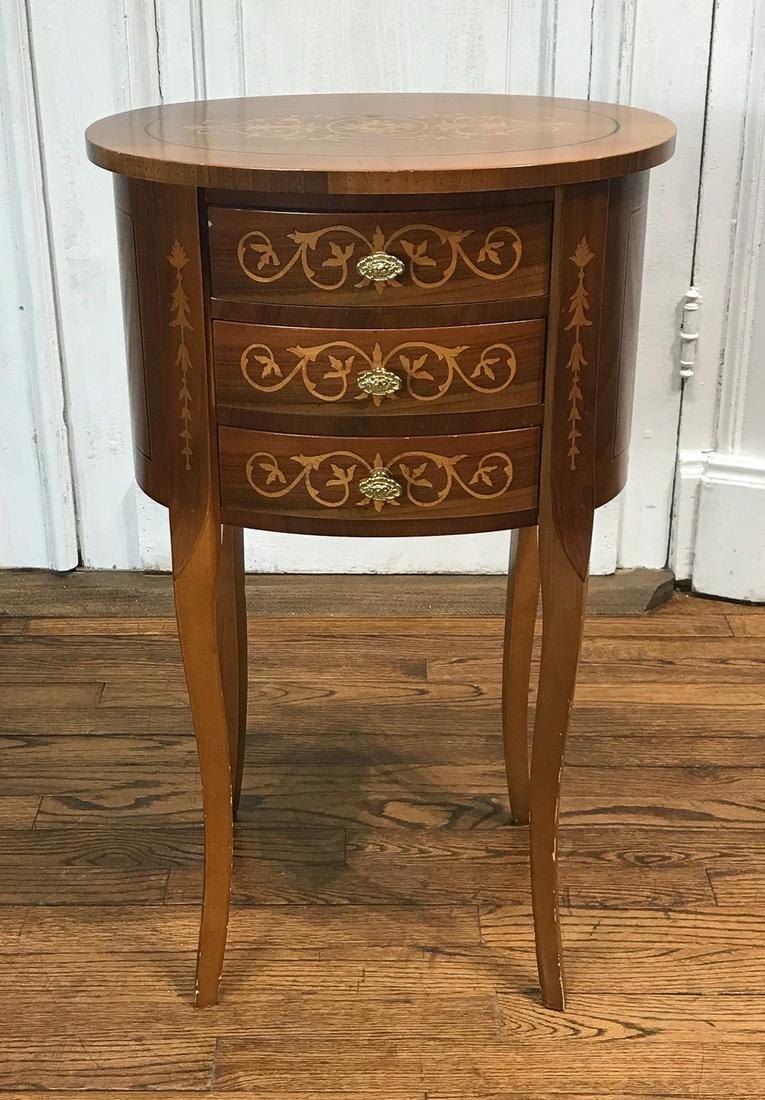 Louis XVI Style Marquetry Commode Stand (1 of 4)