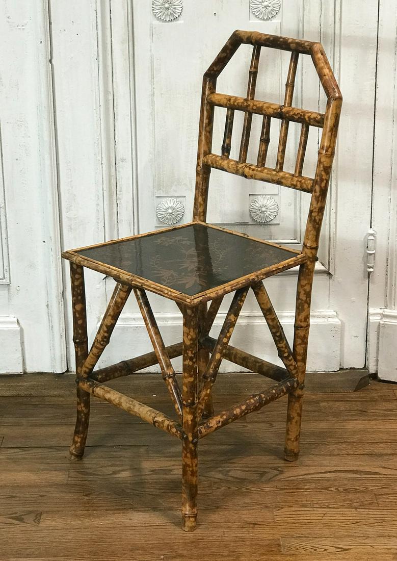 English Fumed Bristol Bamboo Side Chair (1 of 7)