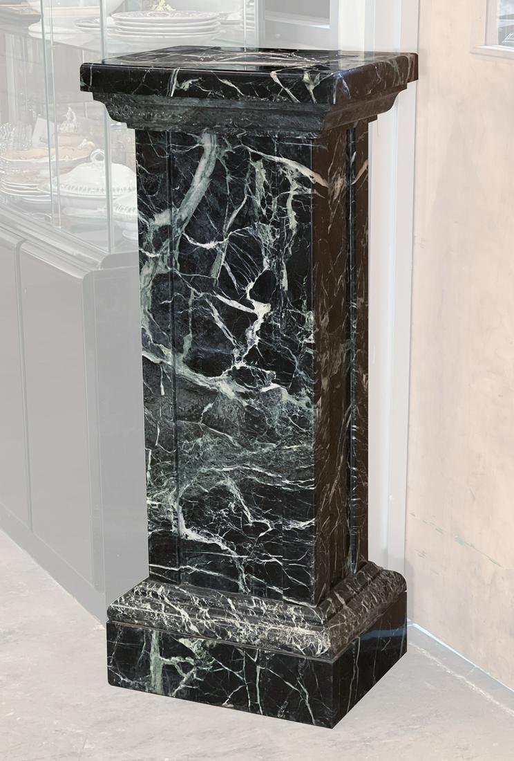 Large Green Marble Clad Pedestal (1 of 9)