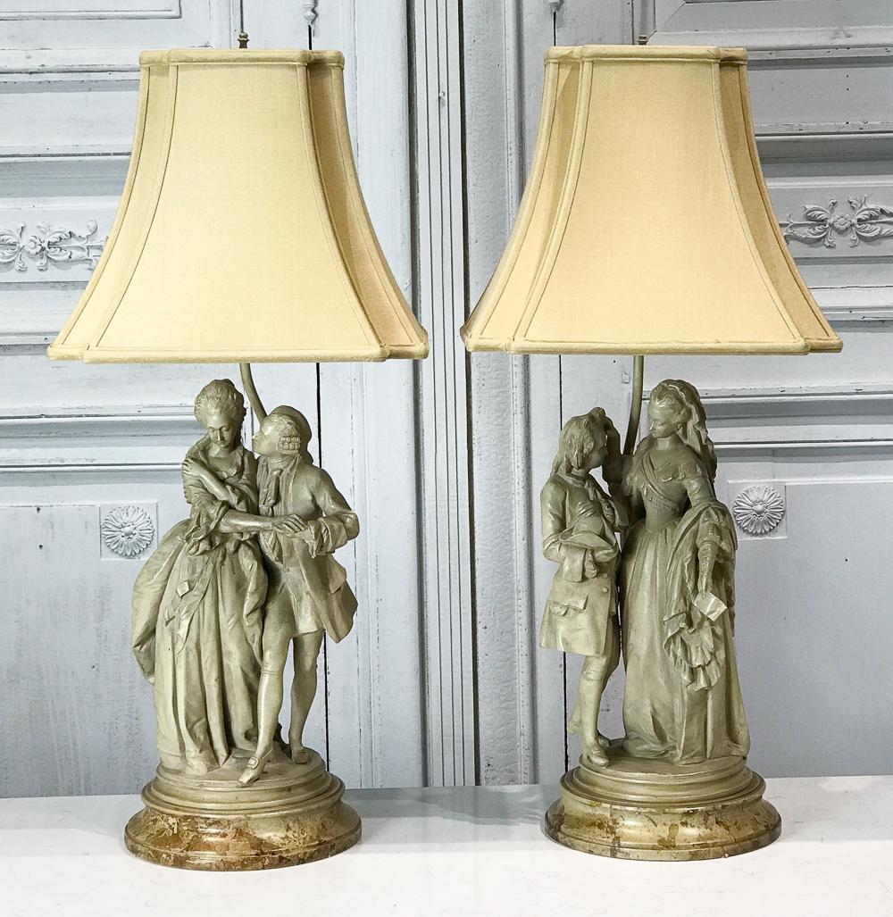 Pair Courting Couple Table Lamps (1 of 13)