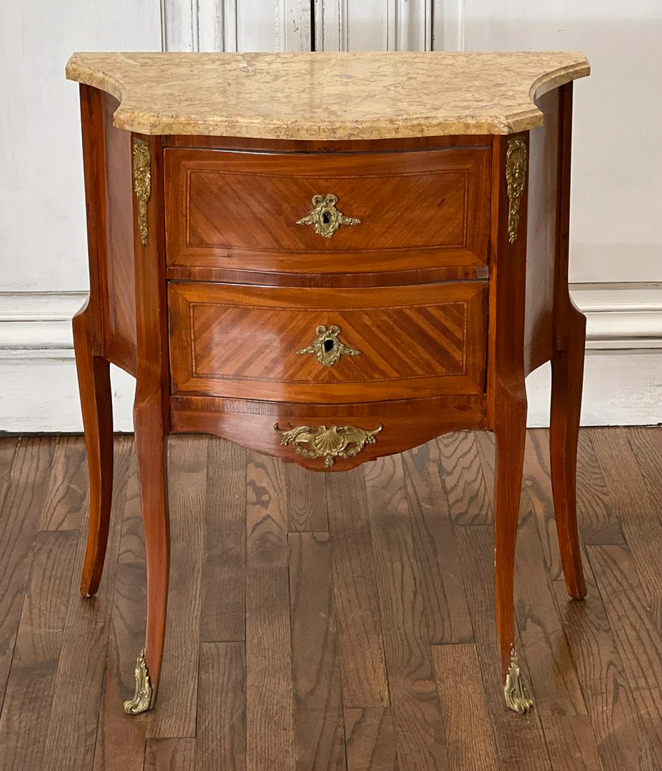 Louis XV Style Kingwood Parquetry Petite Commode (1 of 10)