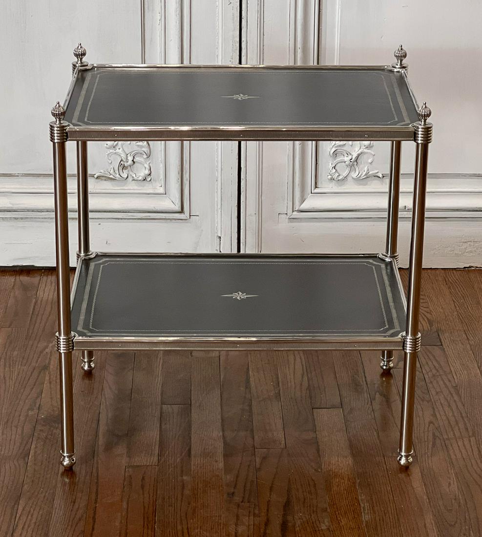 Theodore Alexander Chrome Side Table (1 of 8)