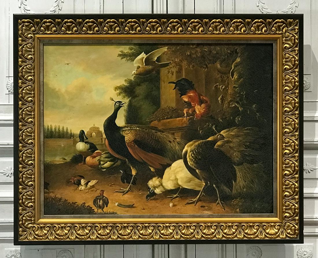 Large Barnyard Scene With Chicken And Other Fowl (1 of 5)