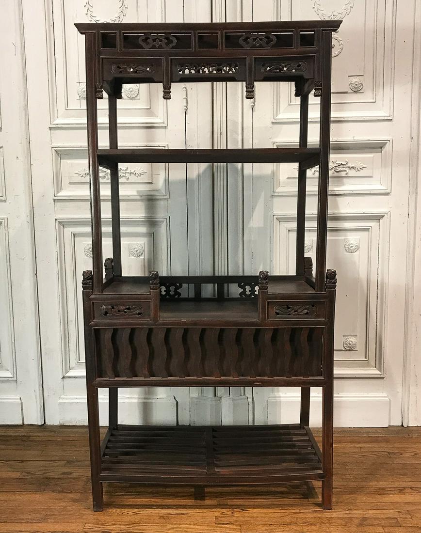 Asian Style Stained Wood Altar Table (1 of 10)