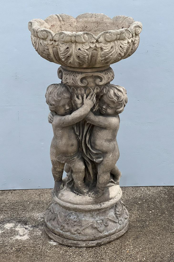 Classical Style Cast Stone Birdbath (1 of 8)