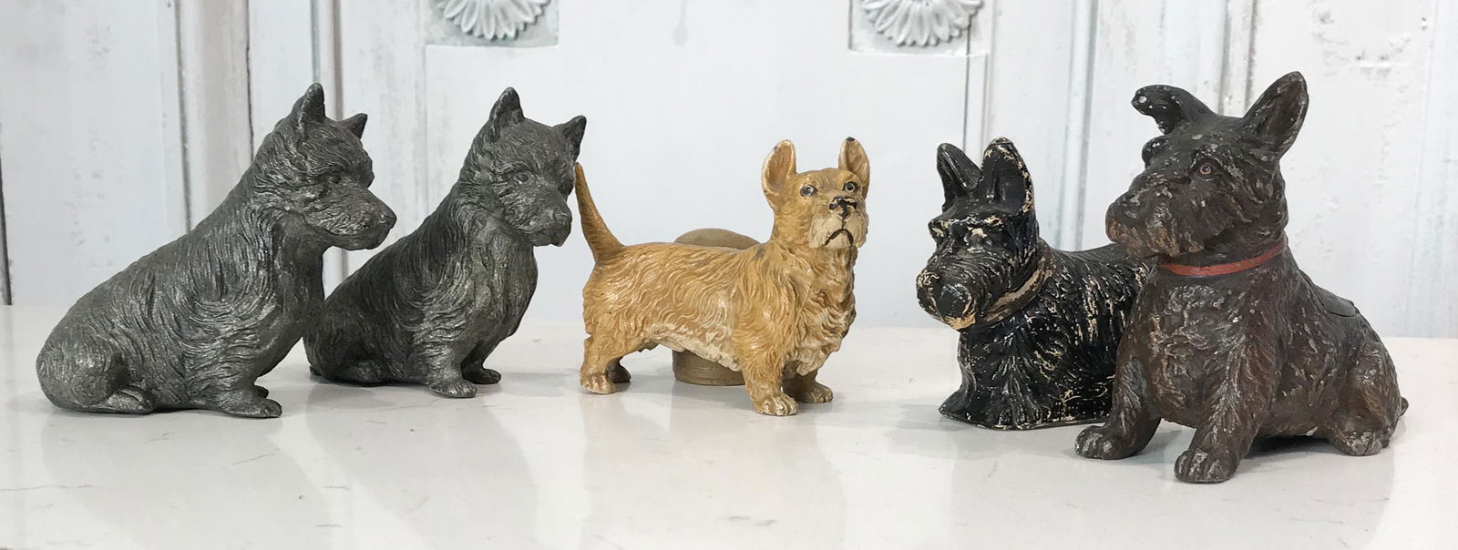 Six Antique And Vintage Dog Figures (1 of 6)