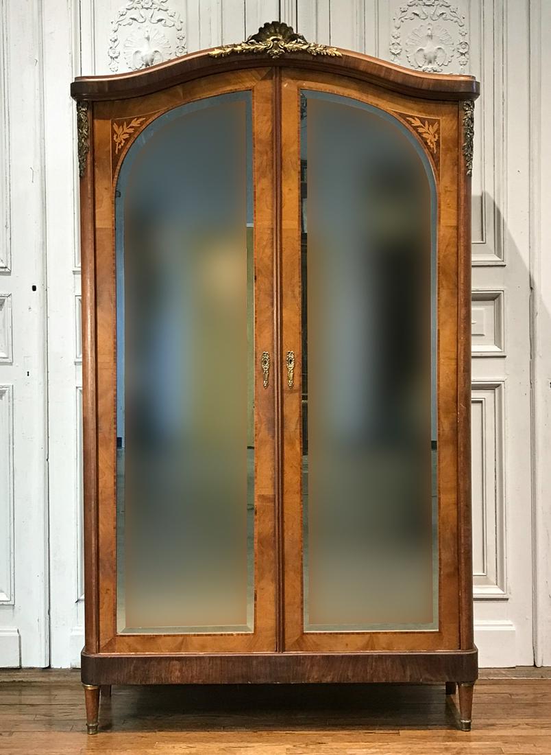 Large Beaux Arts Marquetry Armoire (1 of 14)