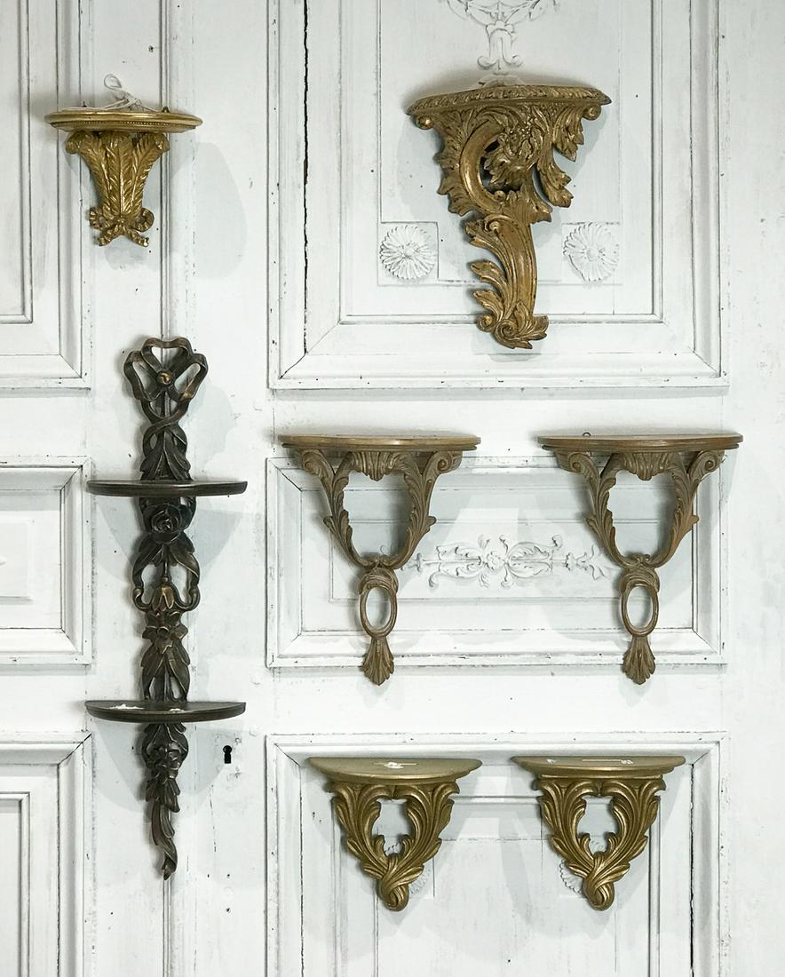 Seven French Style Bracket Shelves (1 of 13)