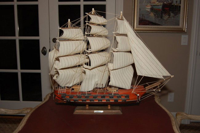 Continental Multi-Sail Ship 22.5h 20th c.: Continental Multi-Sail Ship 22.5h 20th c.