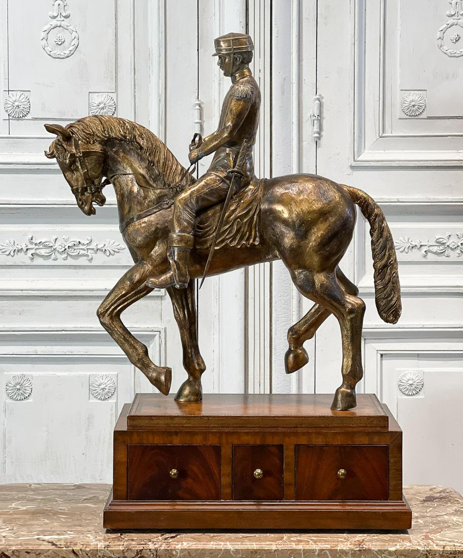 Large Maitland Smith Bronze Equestrian Figure (1 of 11)