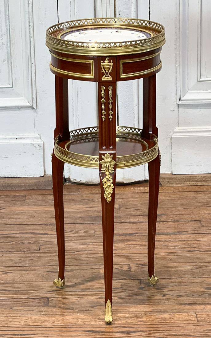 Louis XVI Style Bronze Mounted Mahogany Stand (1 of 9)