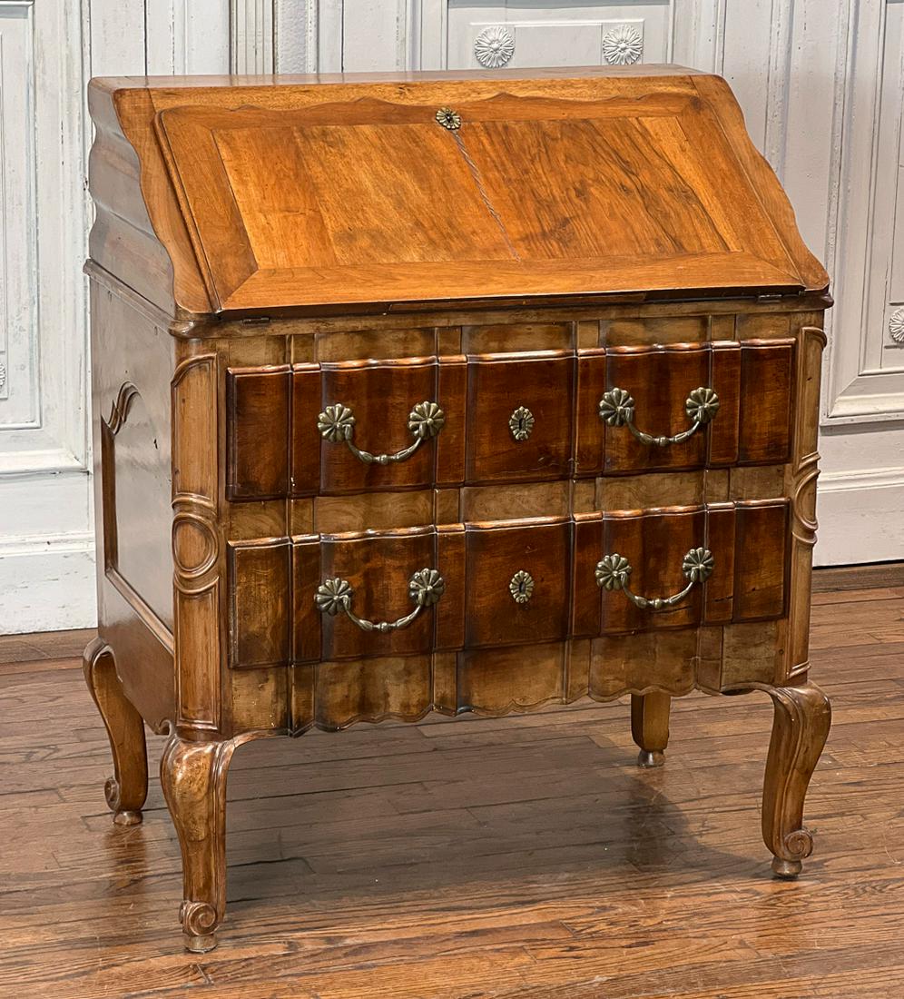 French Mahogany Slant Front Bureau (1 of 13)