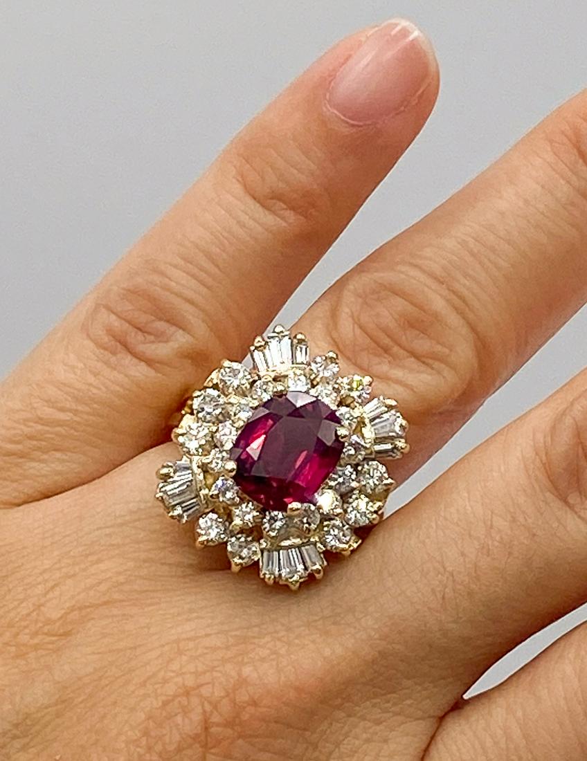 Rare Burmese Ruby And Diamond Ring (1 of 13)