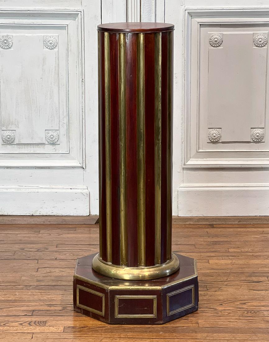 Empire Mahogany And Brass Pedestal (1 of 14)