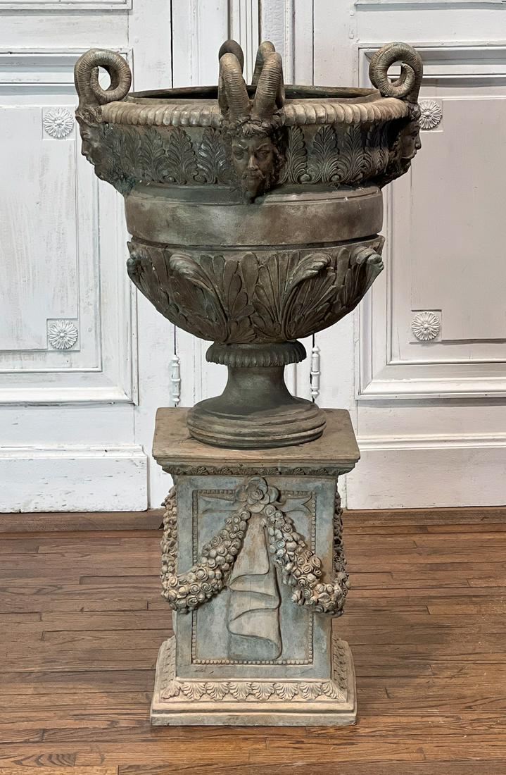 Classical Style Bronze Garden Urn (1 of 14)