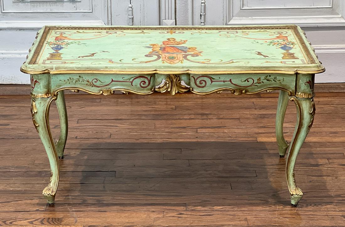 Italian Rococo Style Painted Low Table (1 of 10)