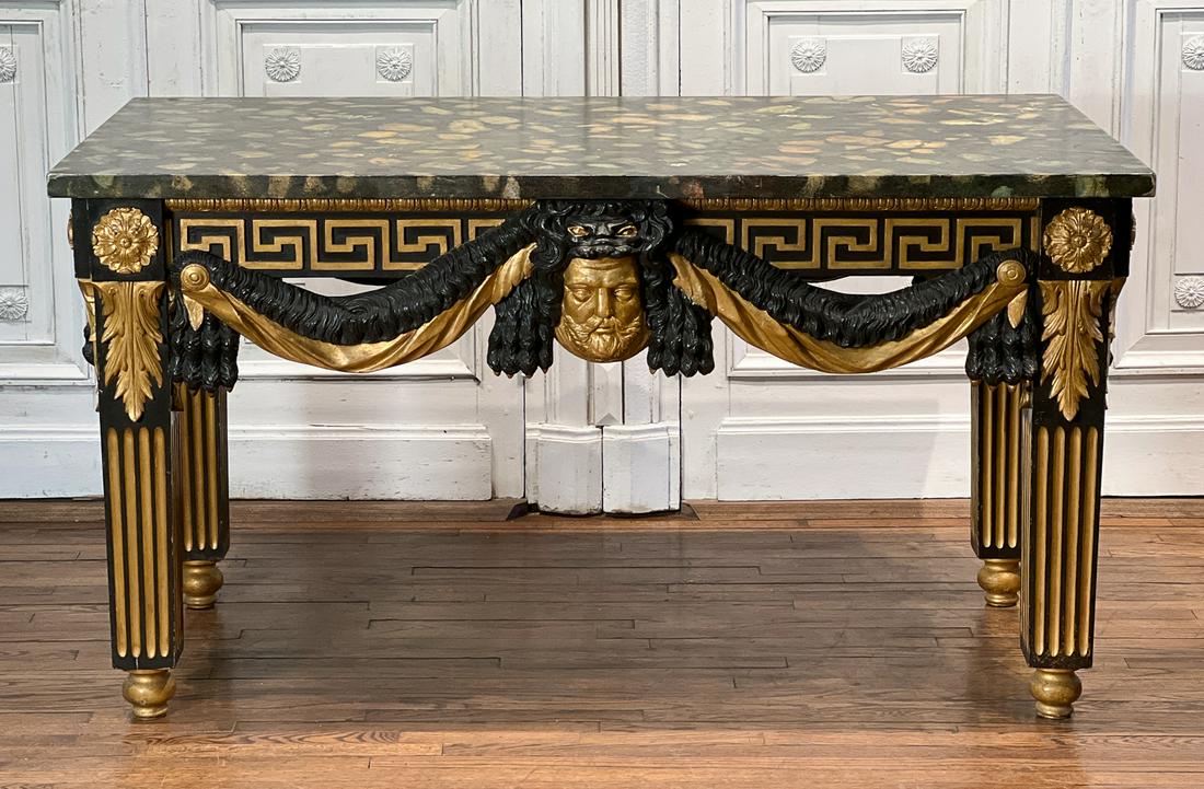 Italian Painted And Carved Wood Salon Table (1 of 14)