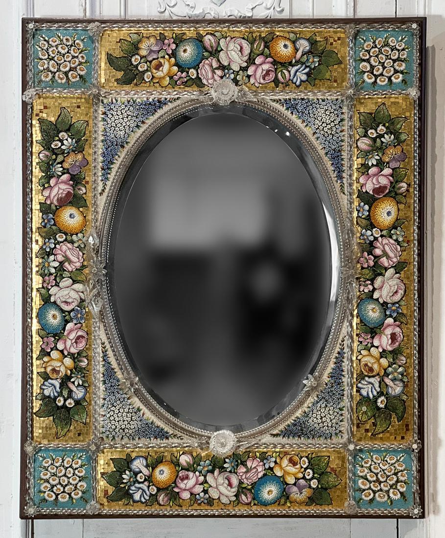 Fine Millefiore Micro Mosaic Venetian Mirror (1 of 20)