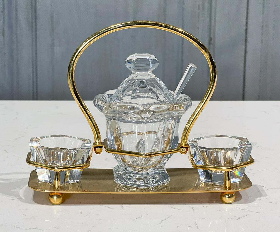 Baccarat Glass Mustard Cruet Set (1 of 15)