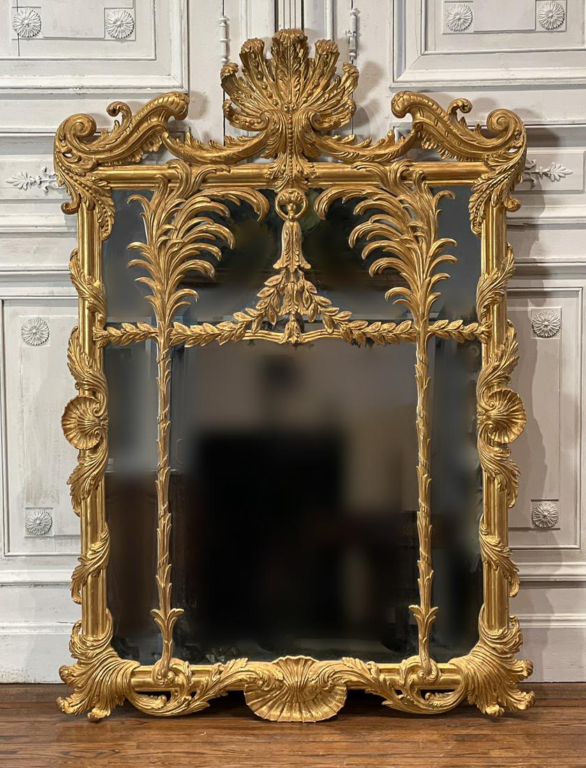 Large Italian Rocco Style Giltwood Mirror (1 of 16)