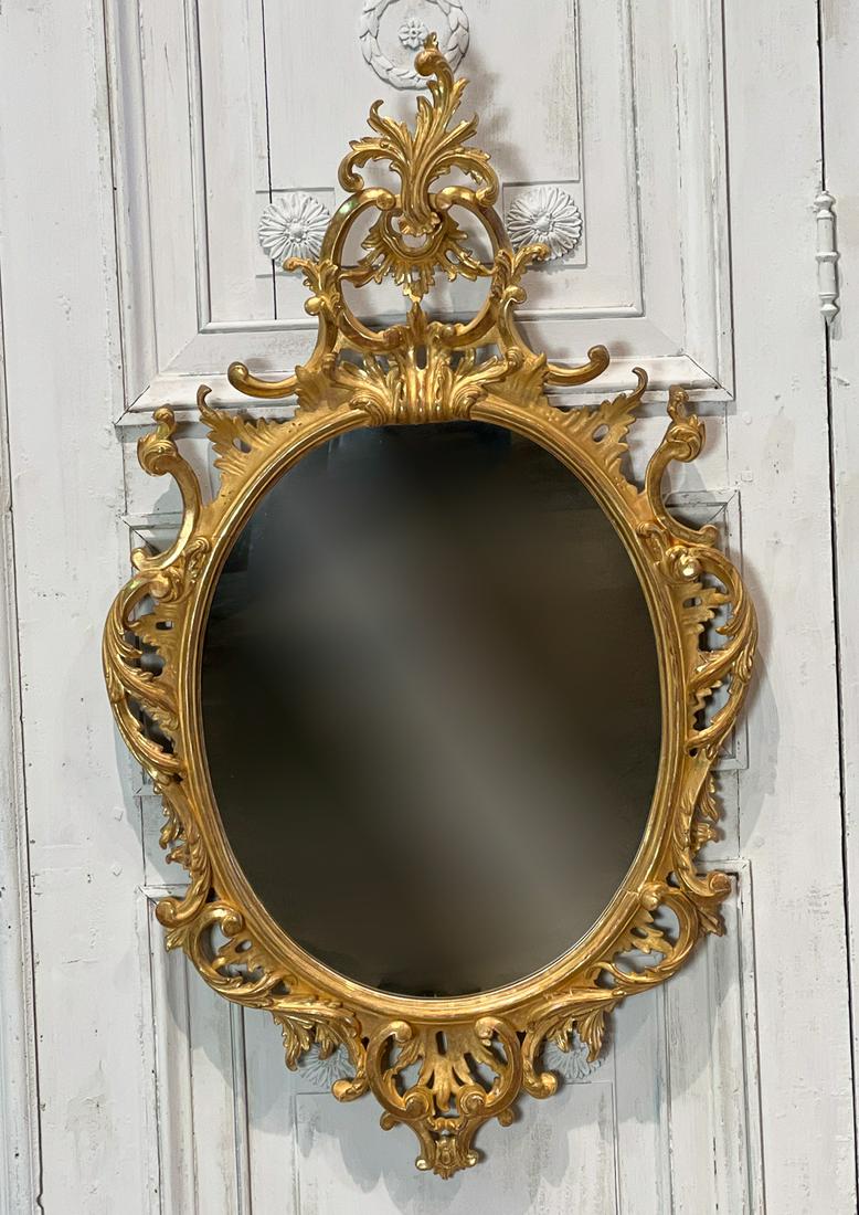 Italian Rococo Style Giltwood Mirror (1 of 11)