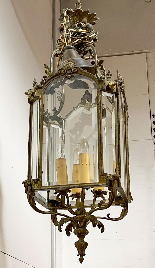 Louis XVI Style Gilt Bronze Lantern (1 of 11)