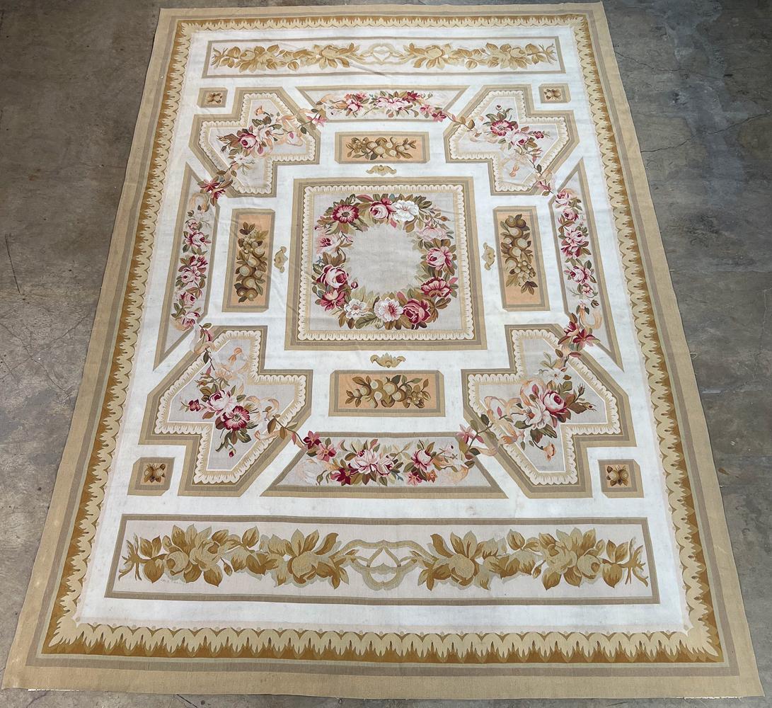 Aubusson Style Wool Rug, 9’7 x 13’11 (1 of 15)