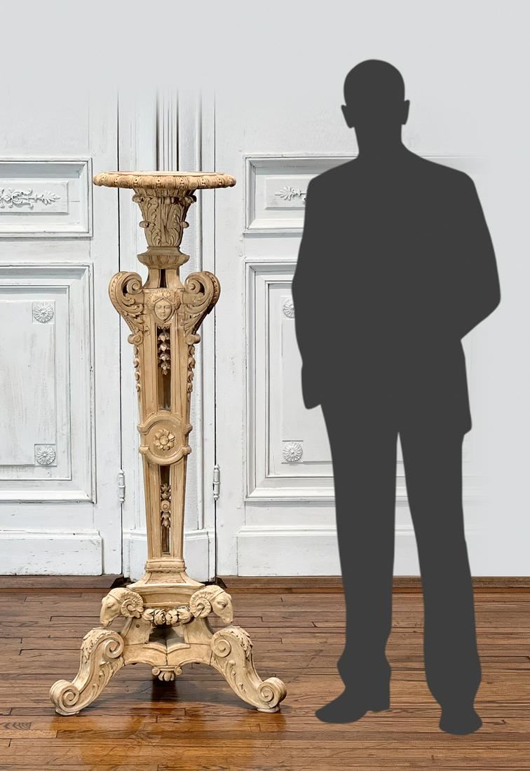 Beaux Arts Carved Beechwood Athenienne Stand (1 of 10)