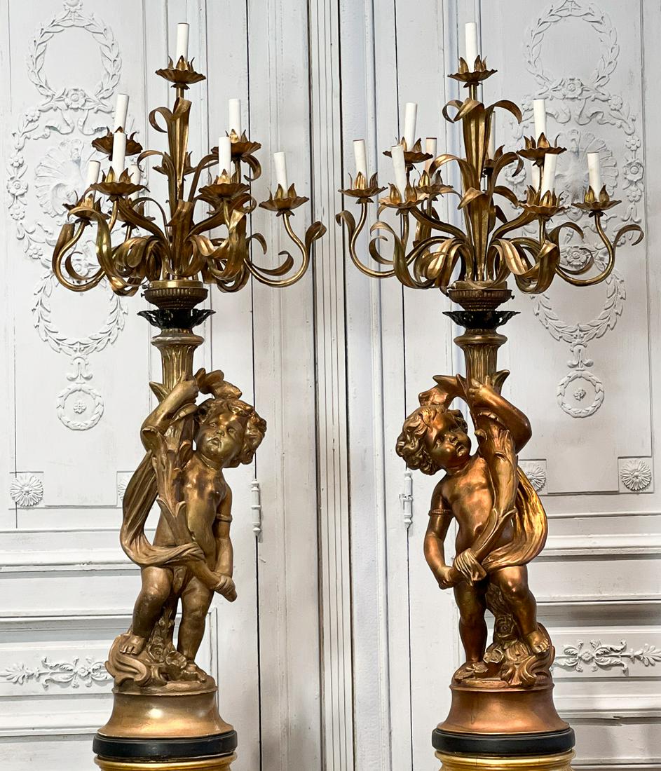 Large Pair Of Italian Style Candelabra (1 of 13)