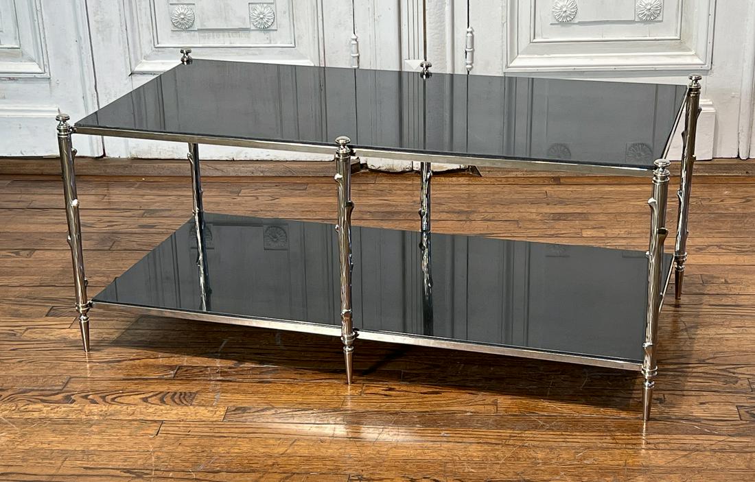 Modern Black Marble And Chrome Cocktail Table (1 of 11)