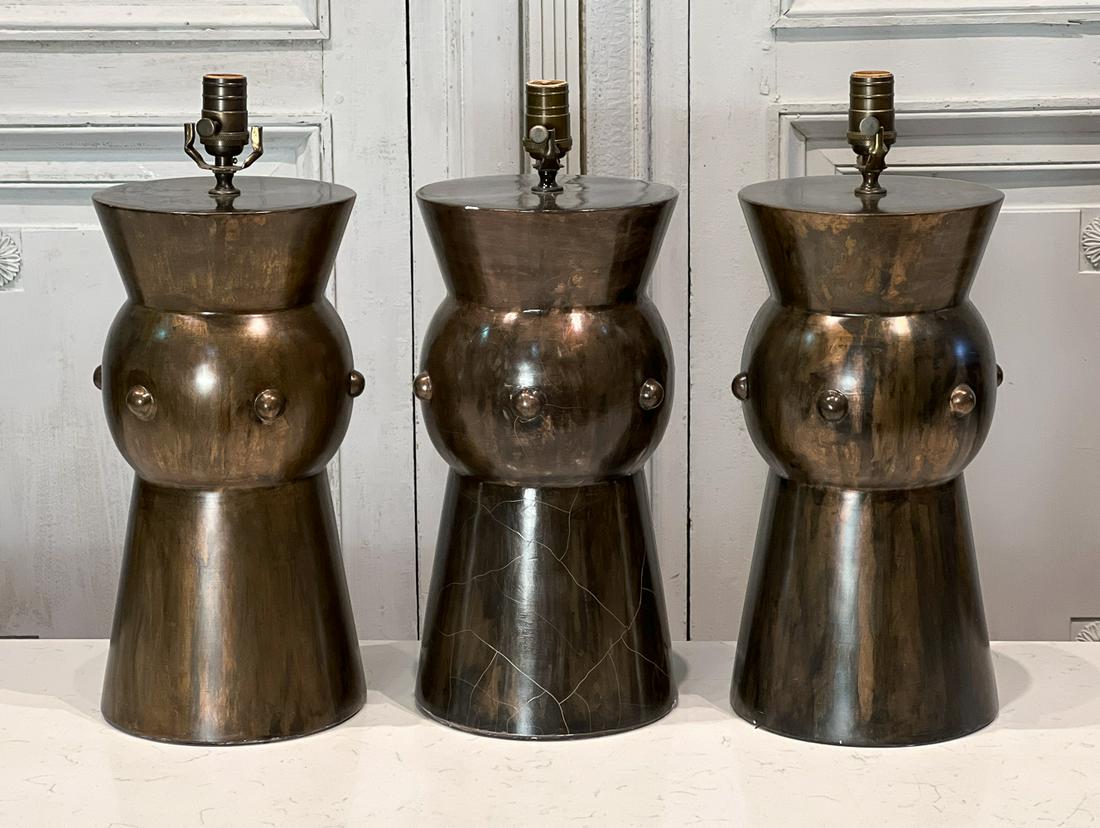 Three Modern Ceramic Table Lamps (1 of 9)