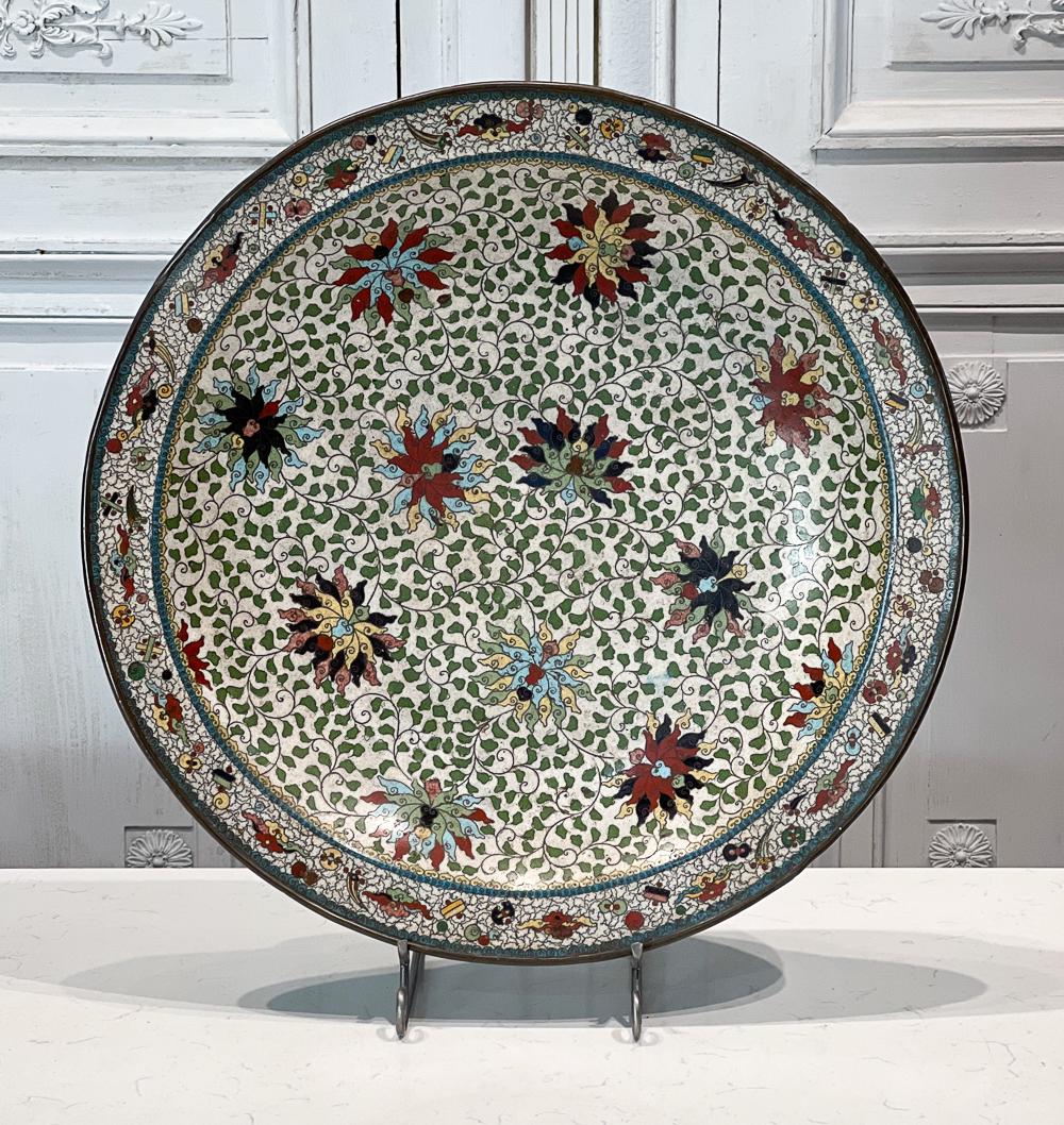 Large Qing Cloisonne Charger (1 of 12)