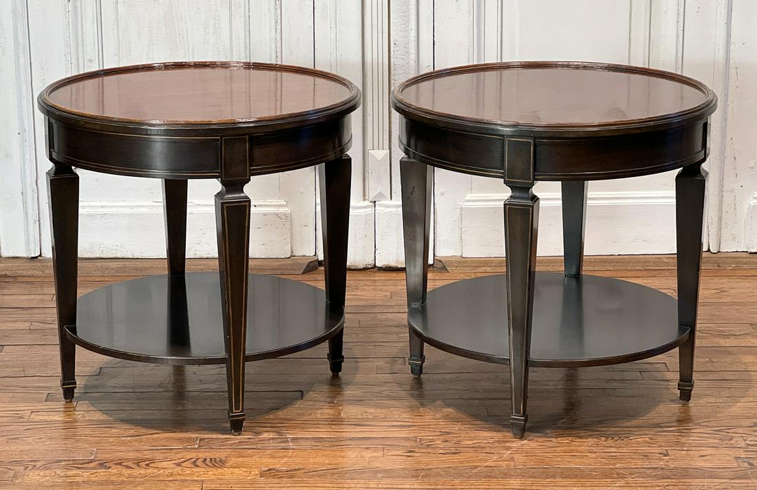 Pair Baker Regency Style Side Tables (1 of 9)