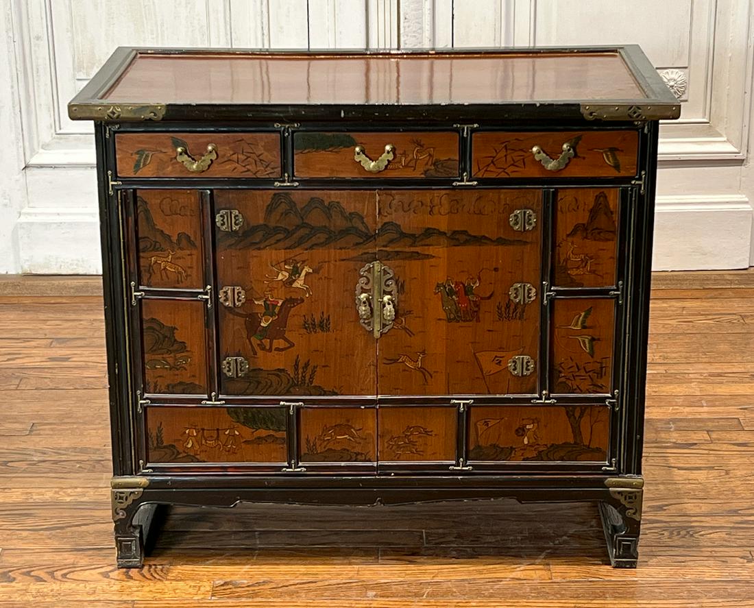 Lacquer And Painted Hardwood Altar Cabinet (1 of 10)