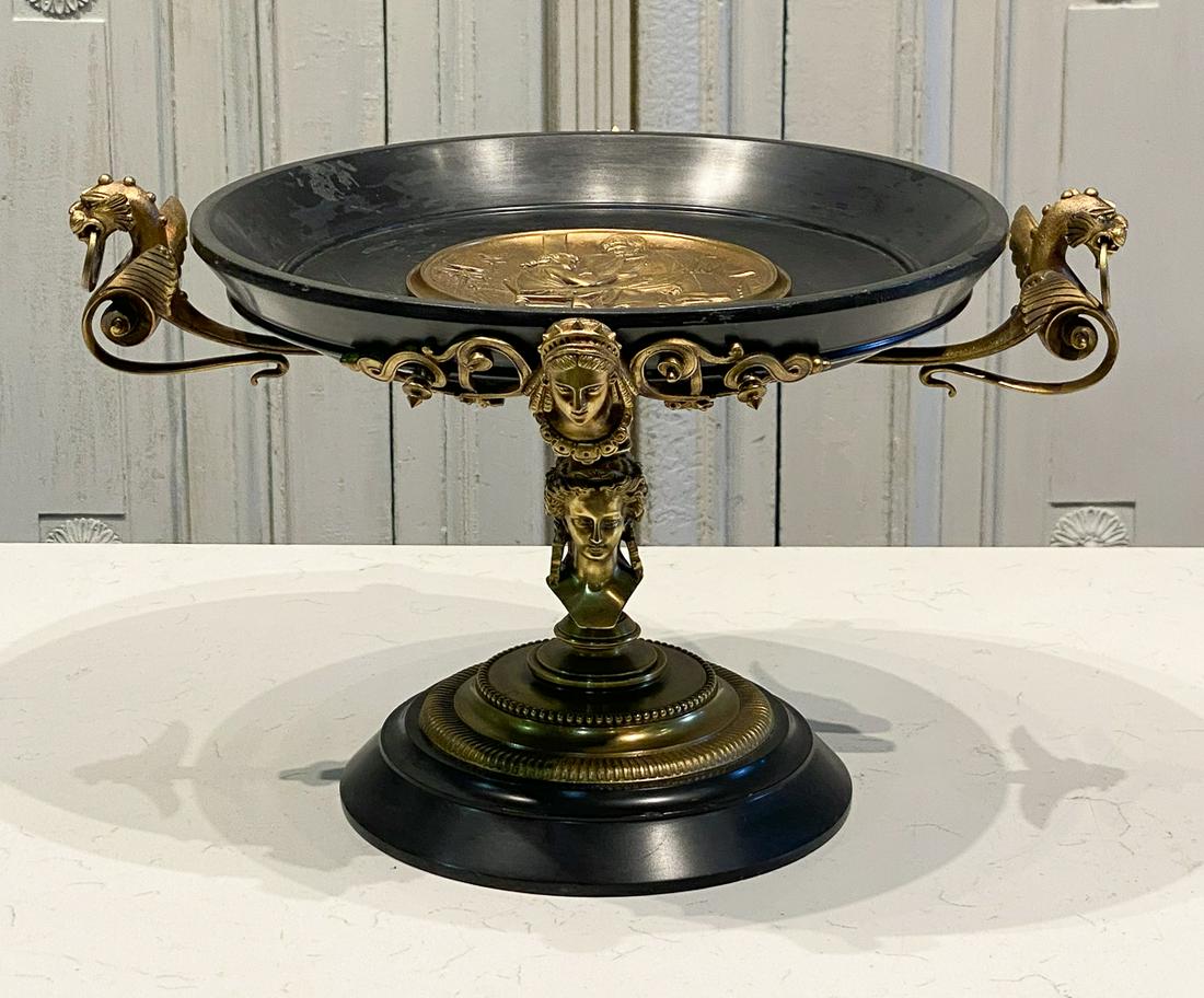 Fine French Bronze Figural Tazza (1 of 7)