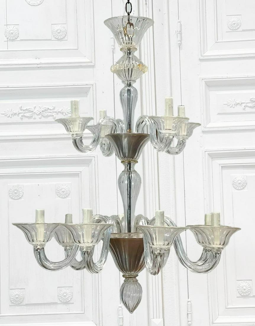Contemporary Venetian Murano Glass Chandelier (1 of 12)