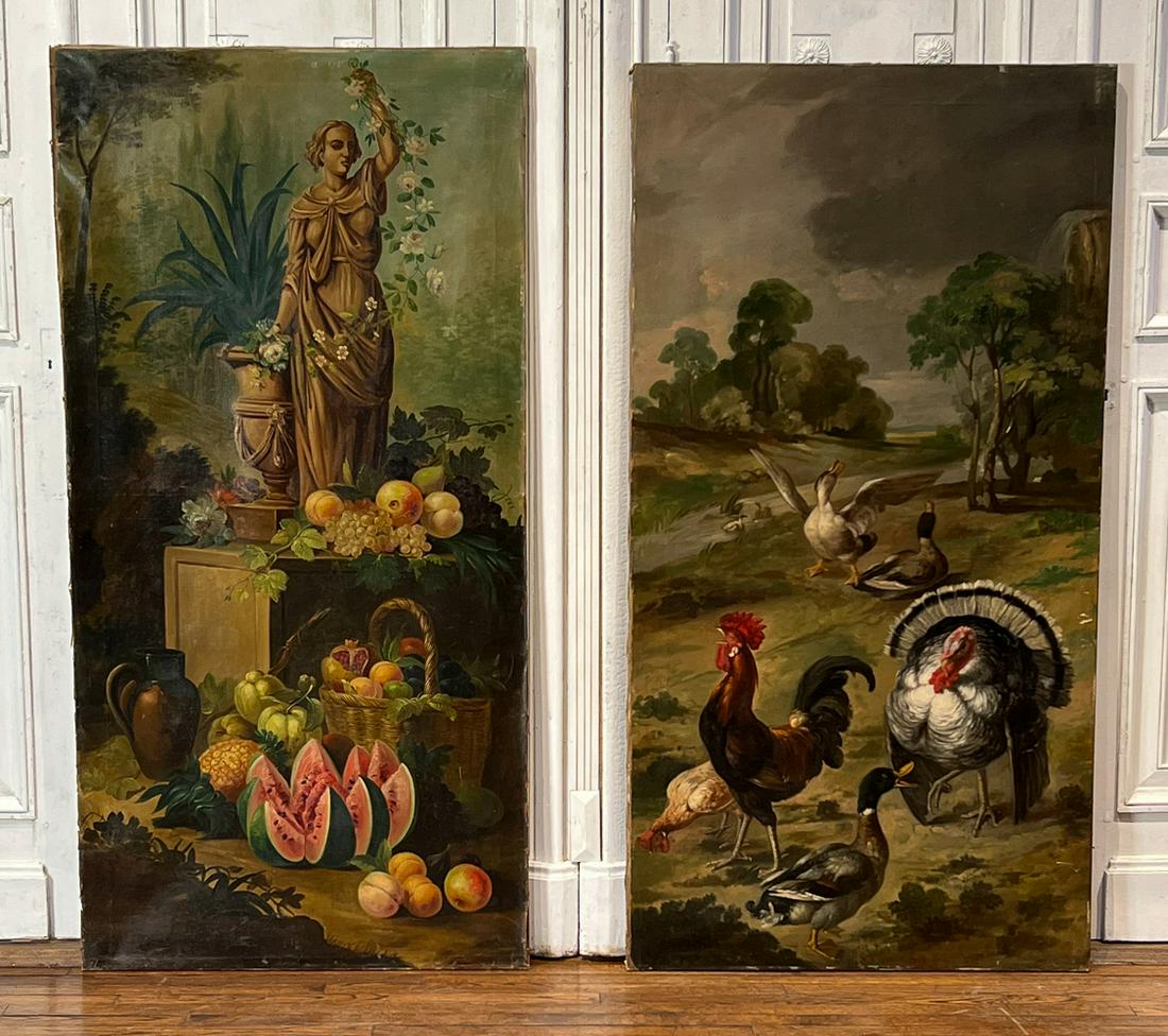 Two Large Oil On Canvas Paintings (1 of 10)