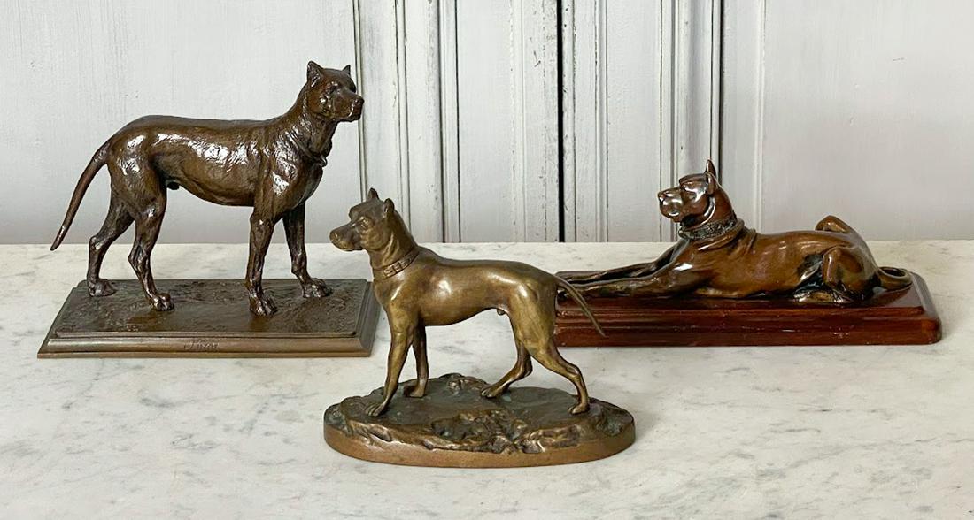 Three Great Dane Cabinet Bronzes (1 of 5)