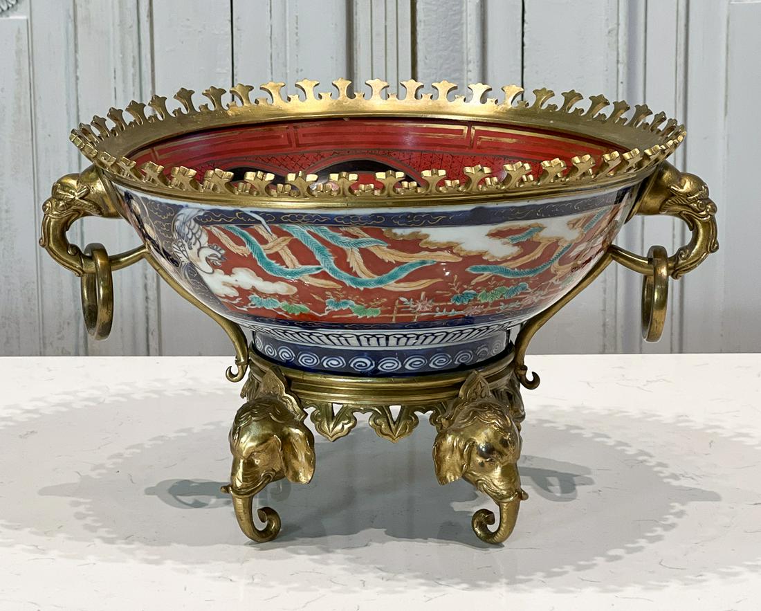 Qing Porcelain, Lacquer And Bronze Mount Bowl (1 of 14)